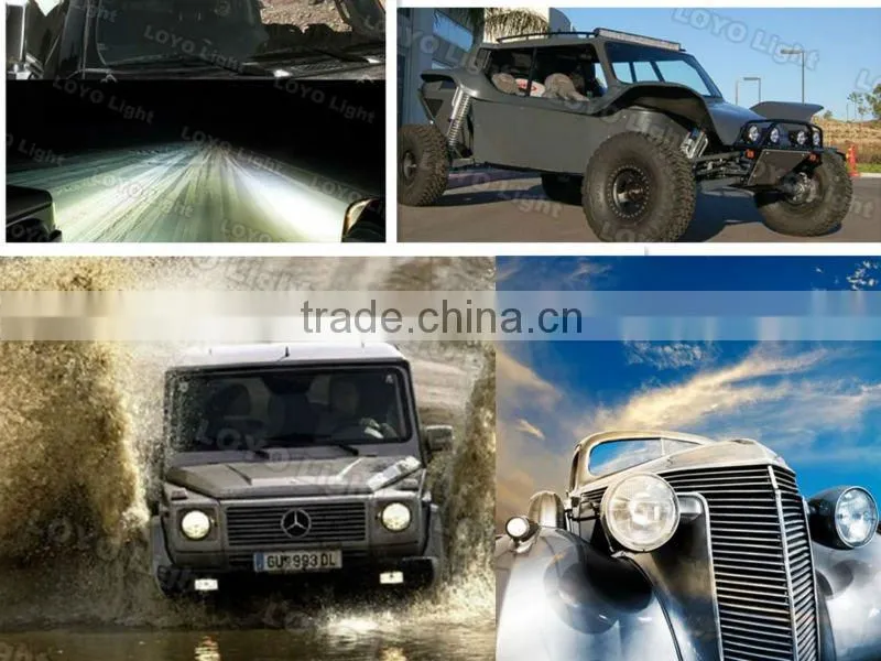 Hot sale auto offroad hid work light 4" 7" 9" hid driving light covers