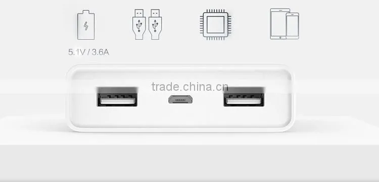 Original XIAOMI Power Bank 20000mAh Dual USB Out 5.1V 3.6A for smartphone