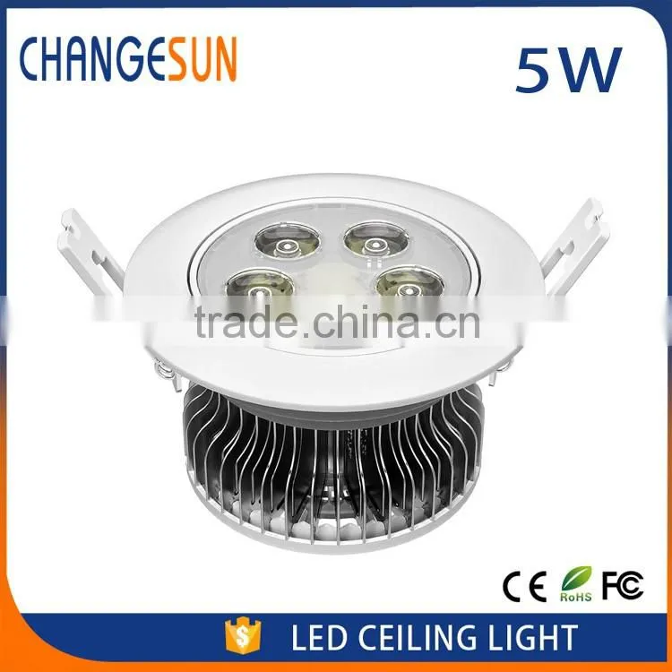 Eco-friendly made in china lights 15v 5w led ceiling lights down light