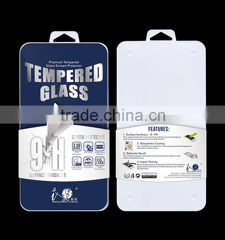 Customized Titanium-aluminium Alloy Border Tempered Glass Screen Protector for Iphone 4/4S