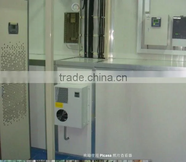 telecom industrial 48VDC 220VAC solar air conditioner cooler for outdoor telecom battery cabinet shelter