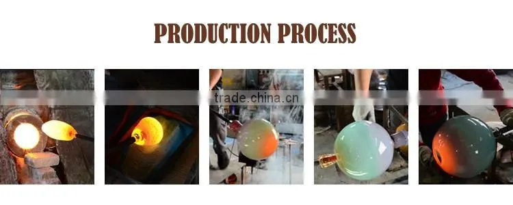 Wholesale imitation natural jade mouth blown art egg shaped glass vase