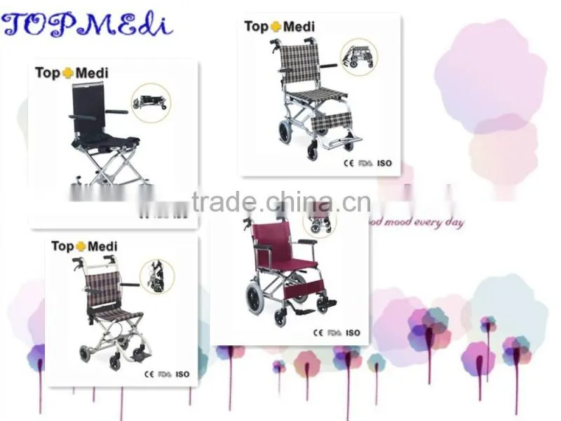High Quality Small Aluminum Transit Wheelchair For Airplane