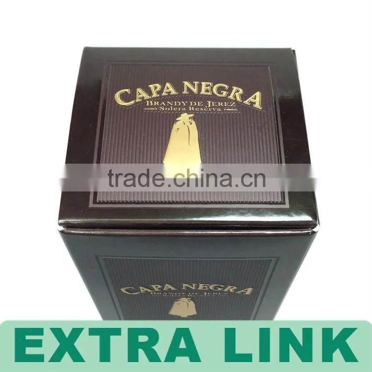 Custom Single Bottle Paper Cardboard Wine Box
