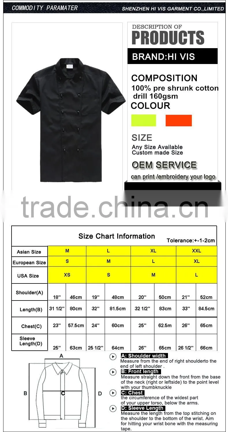 2015 Safety Equipment Outerwear Breathable Safety Men Work Shirts