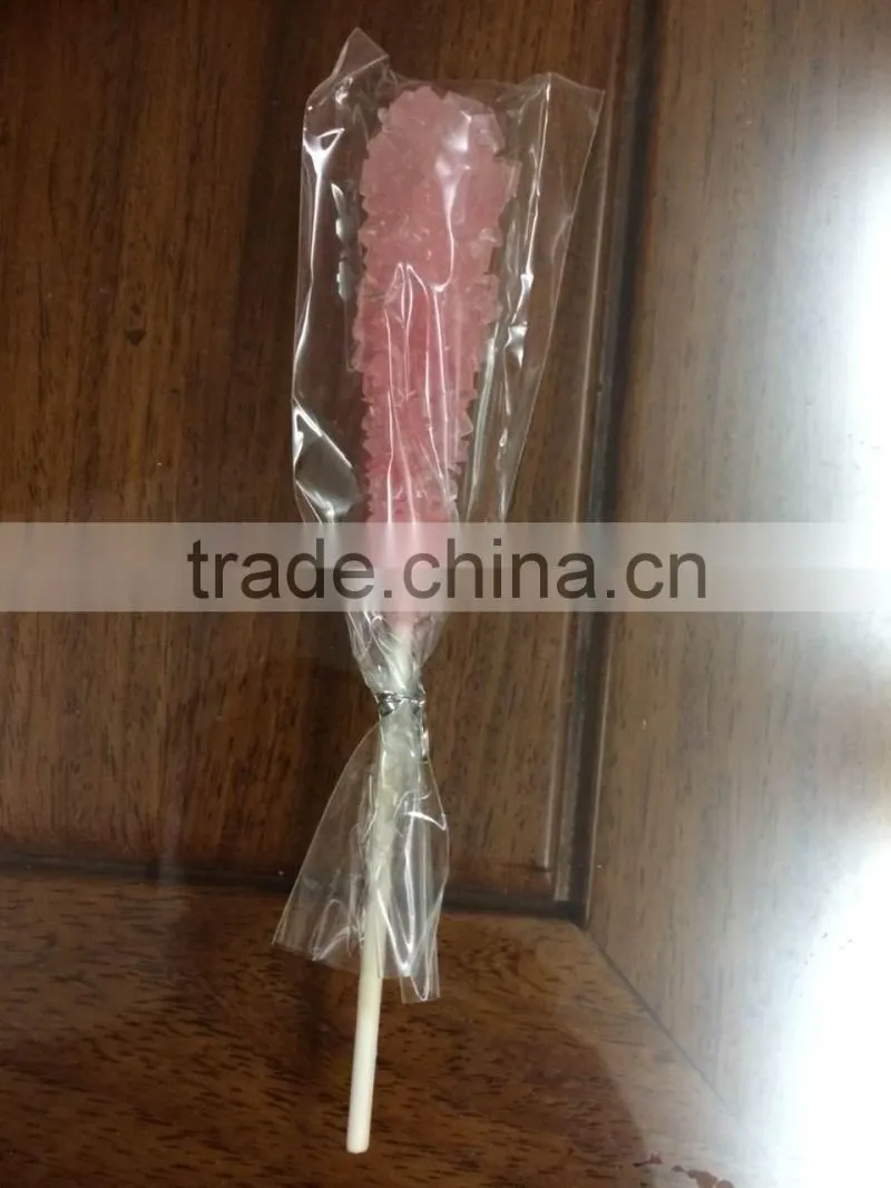 crystal rock candy with paper sticker