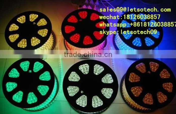 Factory price LED rope FPC Lamp Body Material and R/G/B/Y/W/RGB Emitting Color 60leds per meter flexible strip 220v led strip