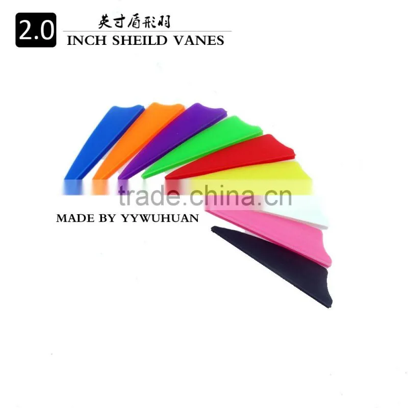 2.0inch shield arrow vane, fletching for carbon fiberglass aluminum arrow feather