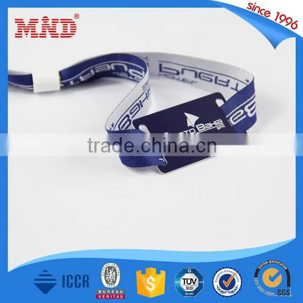 MDWW62 Gold supplier china customized rfid woven wristband