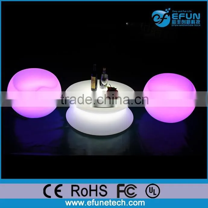 glowing led bar furniture rgb color led illuminated bar table with stool