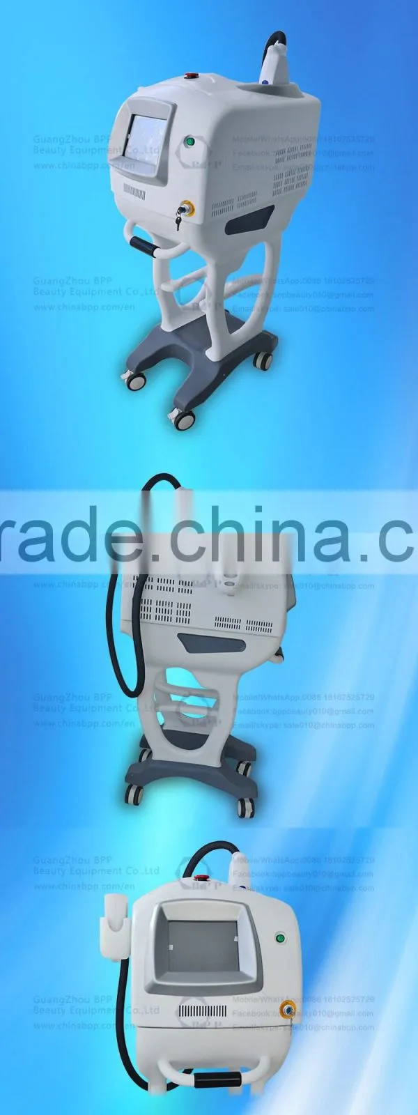 Cold ice! top quality 808 diode laser beauty equipment for hair removal