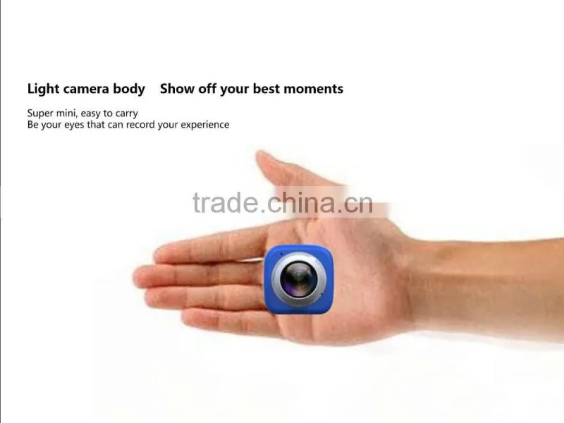 Mini Sports Action Camera 360 degree Panoramic VR Camera Build-in WiFi Mini Ultra Life DV