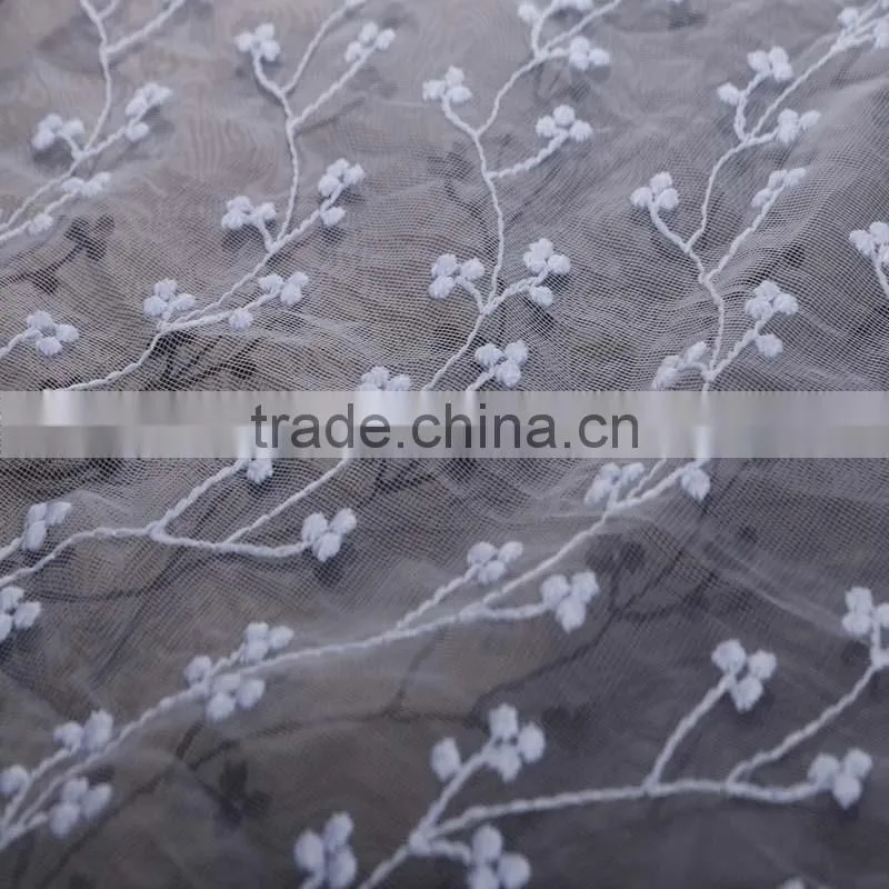 lace curtain fabric of non woven interlining