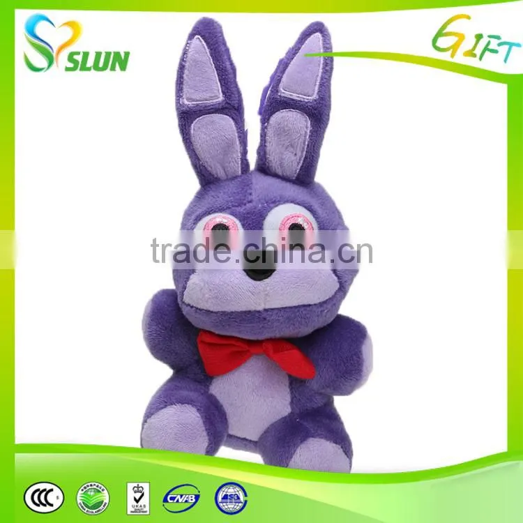 mini Plush Soft bear keychain toy with joint&tie