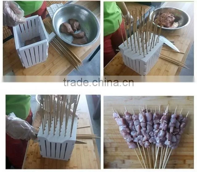 Manual Meat Mini Kebab Equipment For BBQ