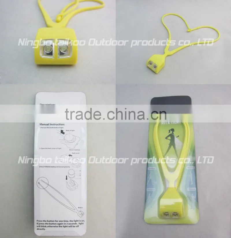 2 led safety light, led neck light