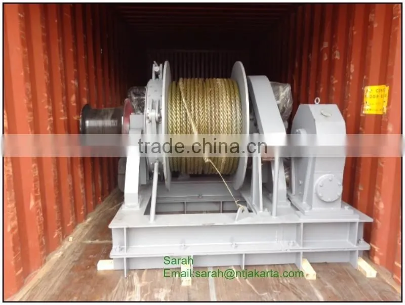China supplier High Quality 50KN electric winches marine mooring winches 2015 hot sale