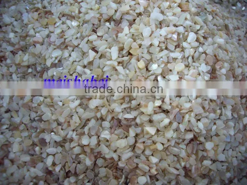 crushed mother of pearl shell chips