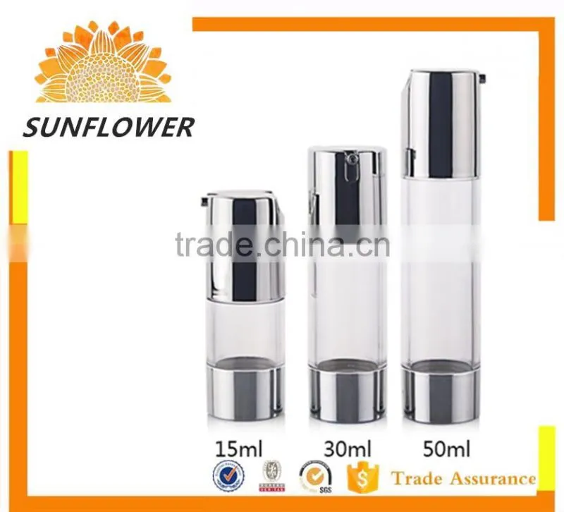 palstic empty white airless bottles 80ml/100ml/120ml