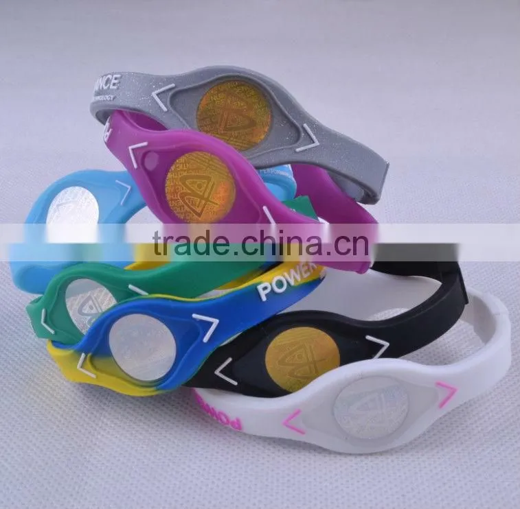 Hot sale!!! Most special promotion gift energy silicon bracelet charms fashion bracelets 2013