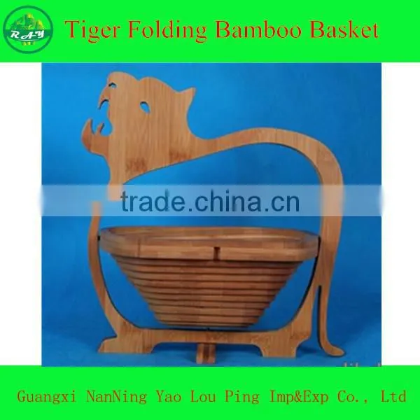 Kitchen Bamboo Folding Basket