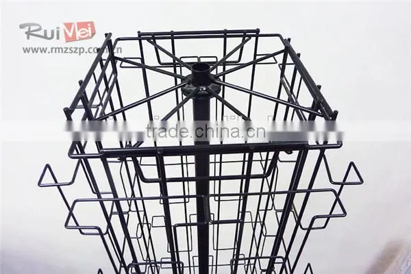 4-Side Floor Standing Spinning Christmas Card Stand