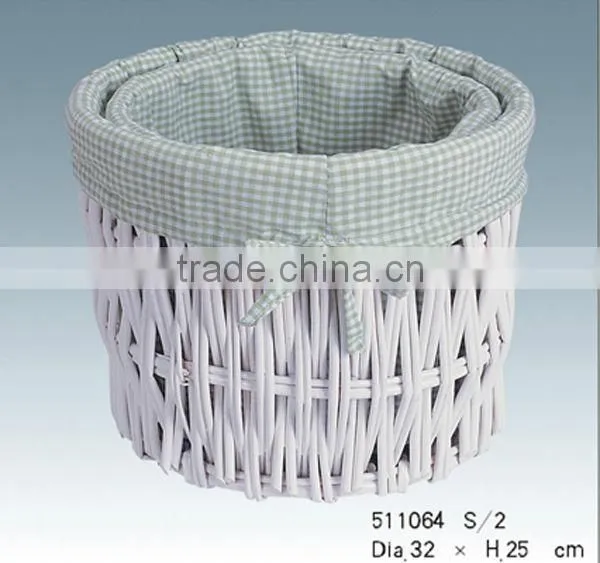 2016 cheap Nice Oval willow Basket with handles