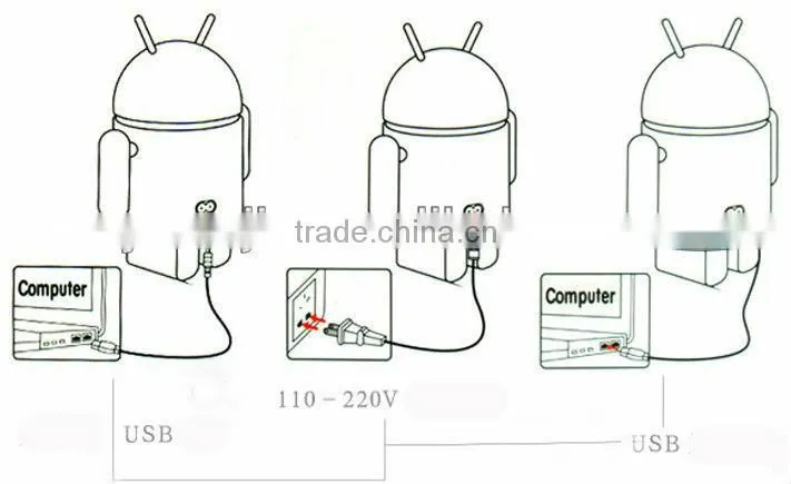Supply fashion Robot 16LED folding rechargeable table lamp
