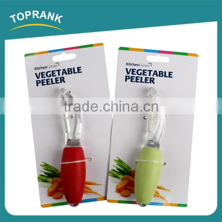 Kitchen vegetable fruit shelling tool knife shaped plastic fruit peeler
