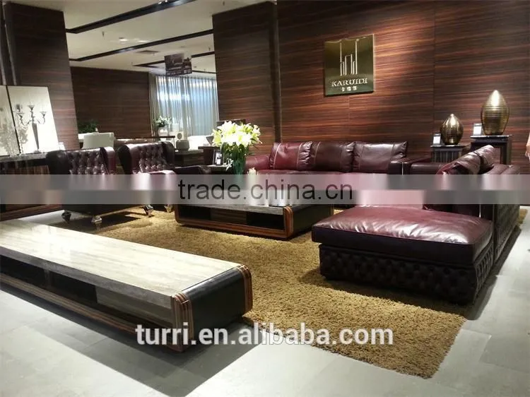 K254 Lateast design home used sofa furniture Italy modern leather sofa