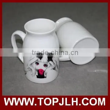 make new design printed good morning sublimation milk mug