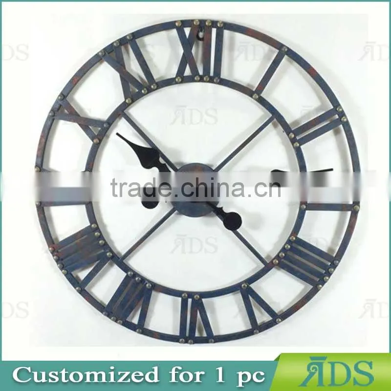 Metal Oval Wall Clock