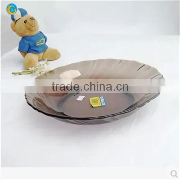 Colored glass fruit bowls