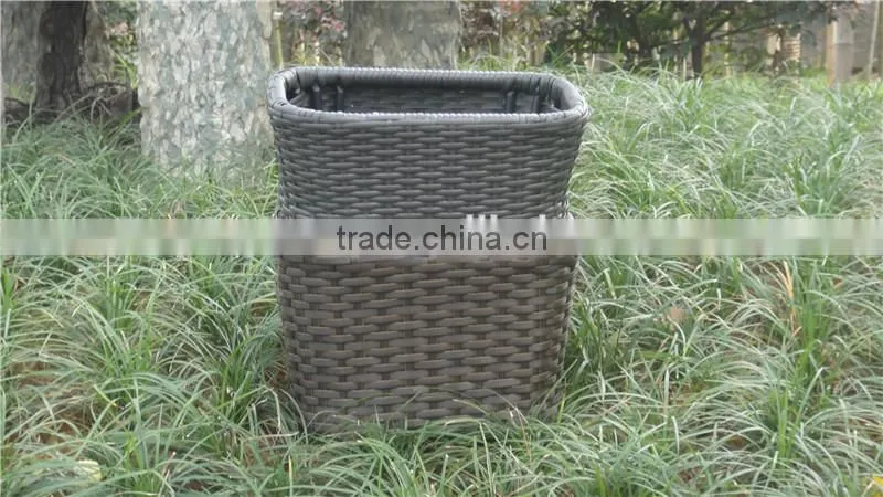Aluminum Outdoor Furniture Waterproof Rattan Basket Storage Boxs