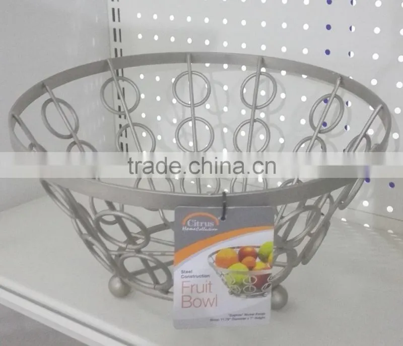 Steel constraction fruit bowl