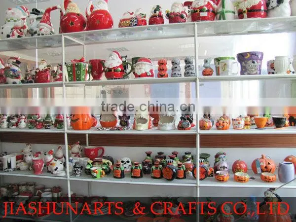 Snowman Ceramic Table Christmas Centerpieces Candlestick