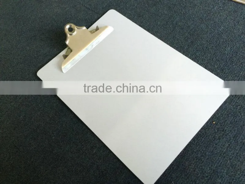 A4 MDF white clipboard with special butterfly clip