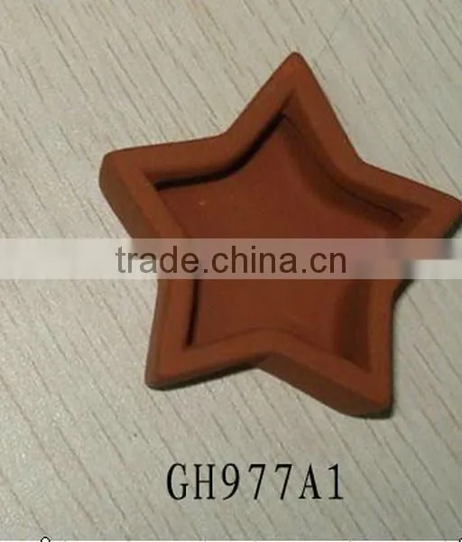 Hot sale mini moon shape terracotta candle holder