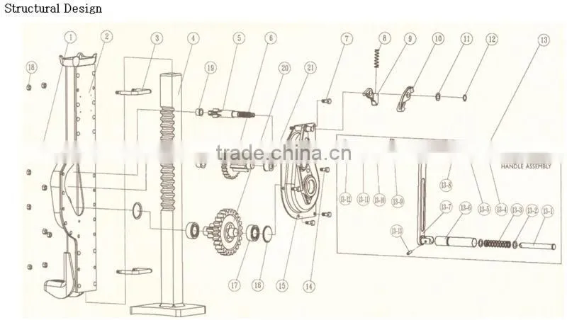mechanical screw jack 1.5T - 20T
