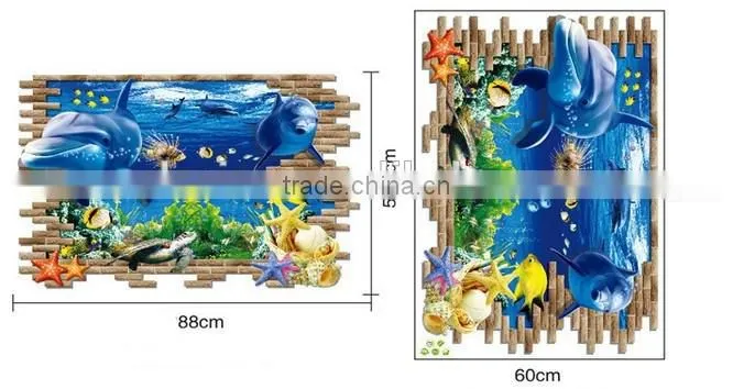Removable Self Adhesive 3D Wall paper , Wall sticker for Kids