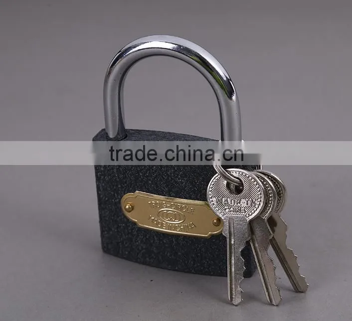 Professional produce top security iron safety padlock in all sizes with threes keys