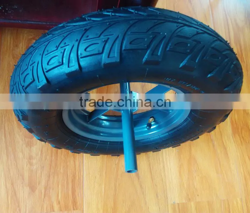 Butterfly pattern wheelbarrow tyre&tube 4.00-8