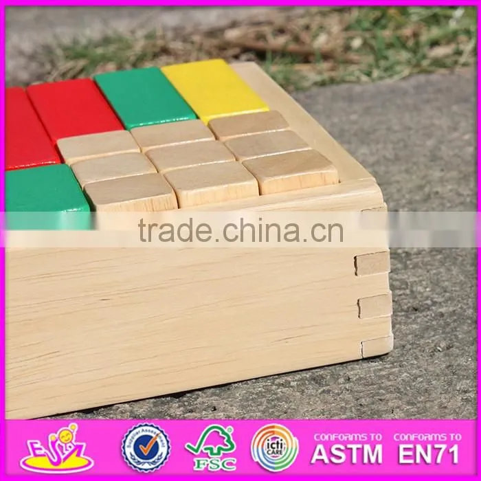2017 Best design 18 pieces funny boys wooden building toys for sale W13A116-S