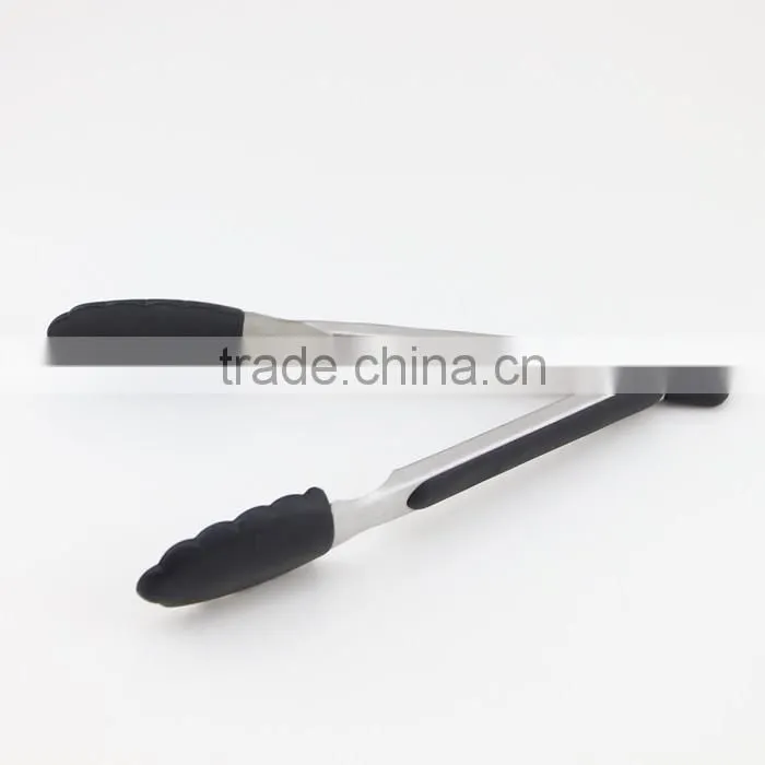 best selling 9 inches silicone food service tong