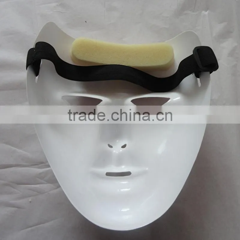 PVC Plastic Jabbawockeez Hiphop White Dance Face Mask for Dance False Face Mask