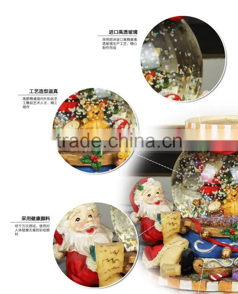 Decoration Christmas Gifts snow globe Resin snow globe crafts