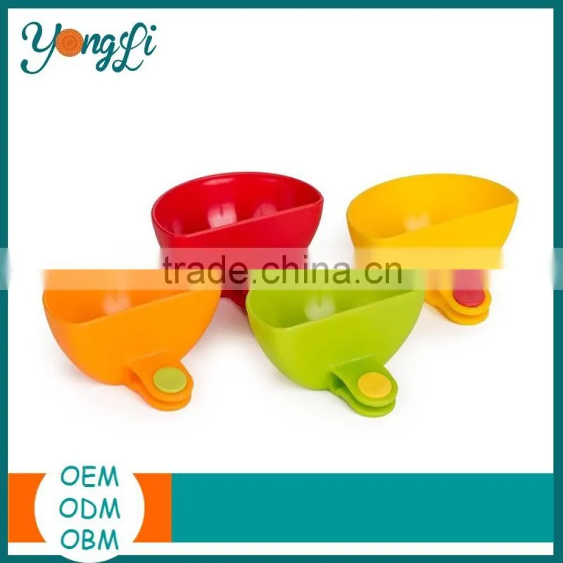 Clip-on Dip Holders Tomato Sauce Salt Vinegar Sugar Flavor Spices Plate Bowl Container Dish