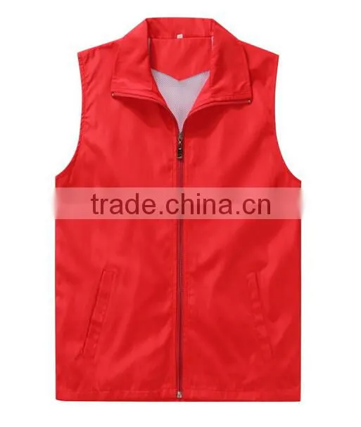 Adversting Working Uniform Audlt Vest Logo Printed