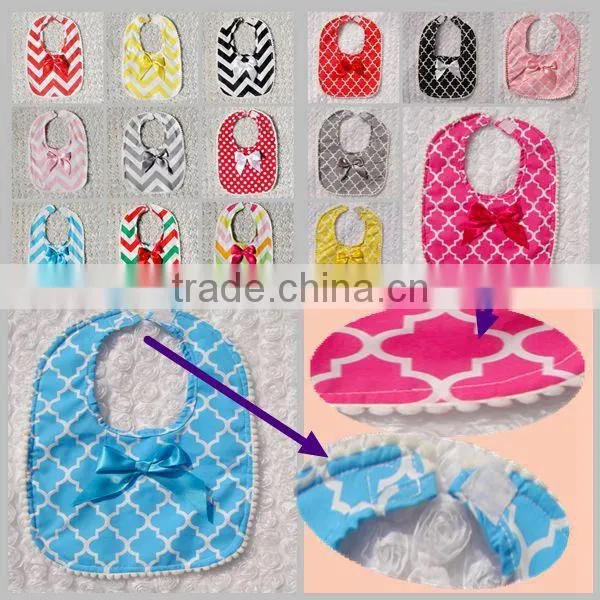 Fashionable style 100% cotton baby catasy bib