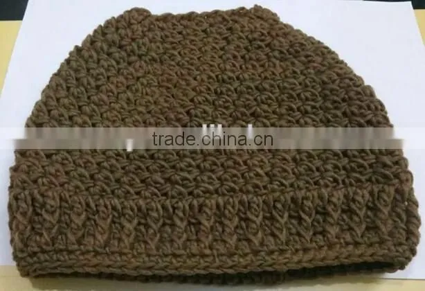 Dad Brown Messy CC Bun Beanie Ponytail Hat